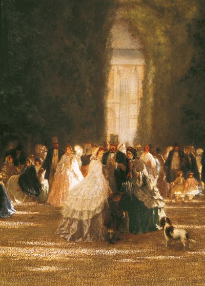 Le Jardin des Tuileries sous le Second Empire (détail) - French School